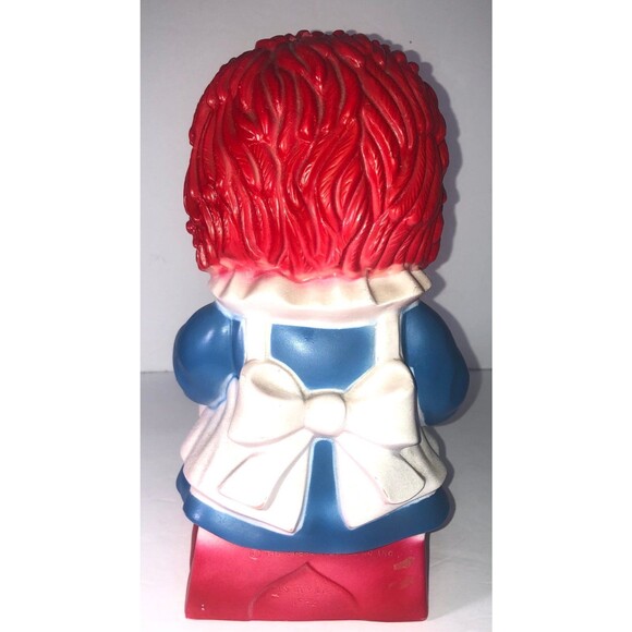 1972 Raggedy Ann Rubber Bank 10½" -The Bobbs Merrill Co.Inc.,My 1972 Toy Shop - Picture 3 of 9